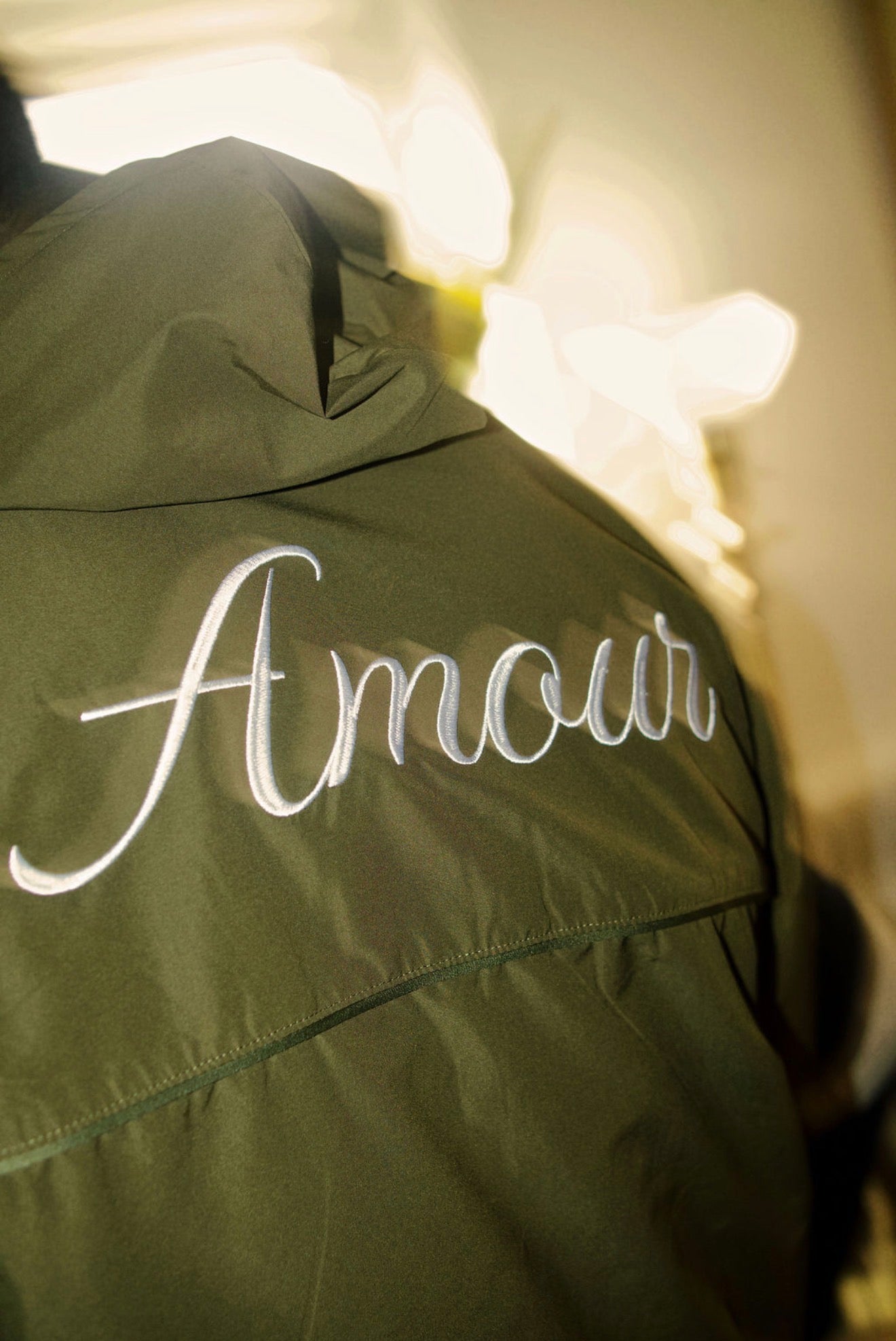 amour olive hoodie & short set