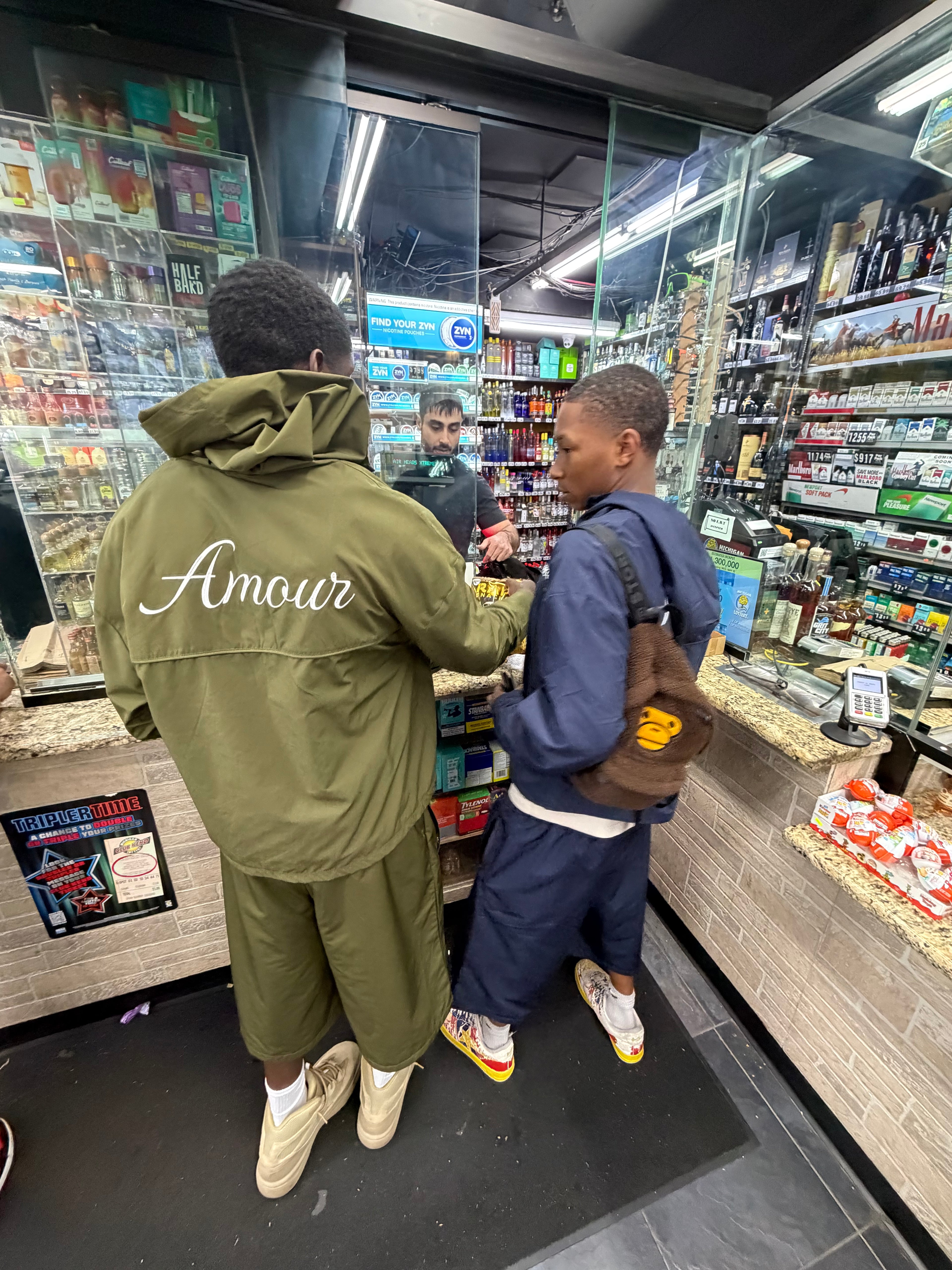 amour olive hoodie & short set