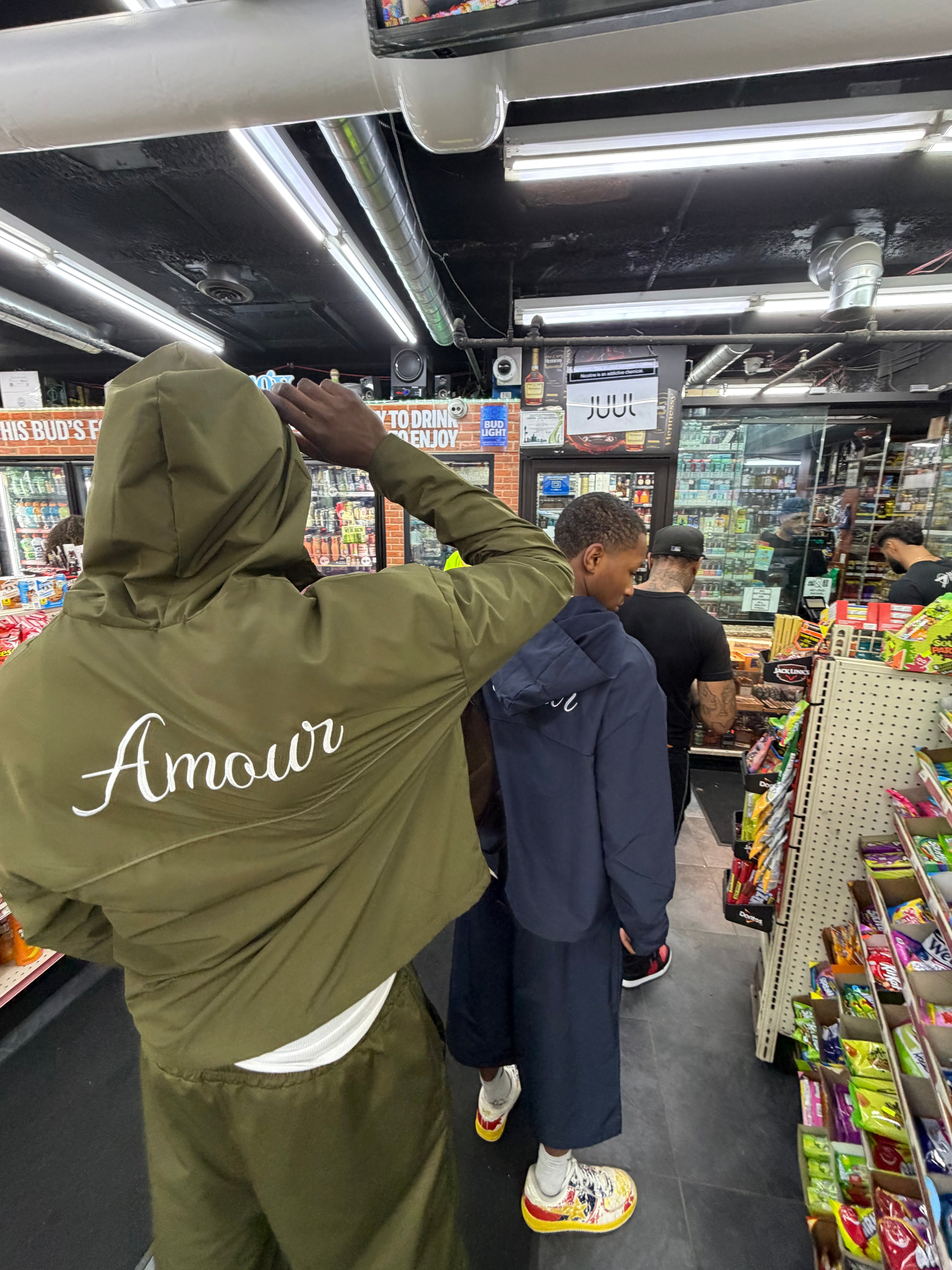 amour olive hoodie & short set