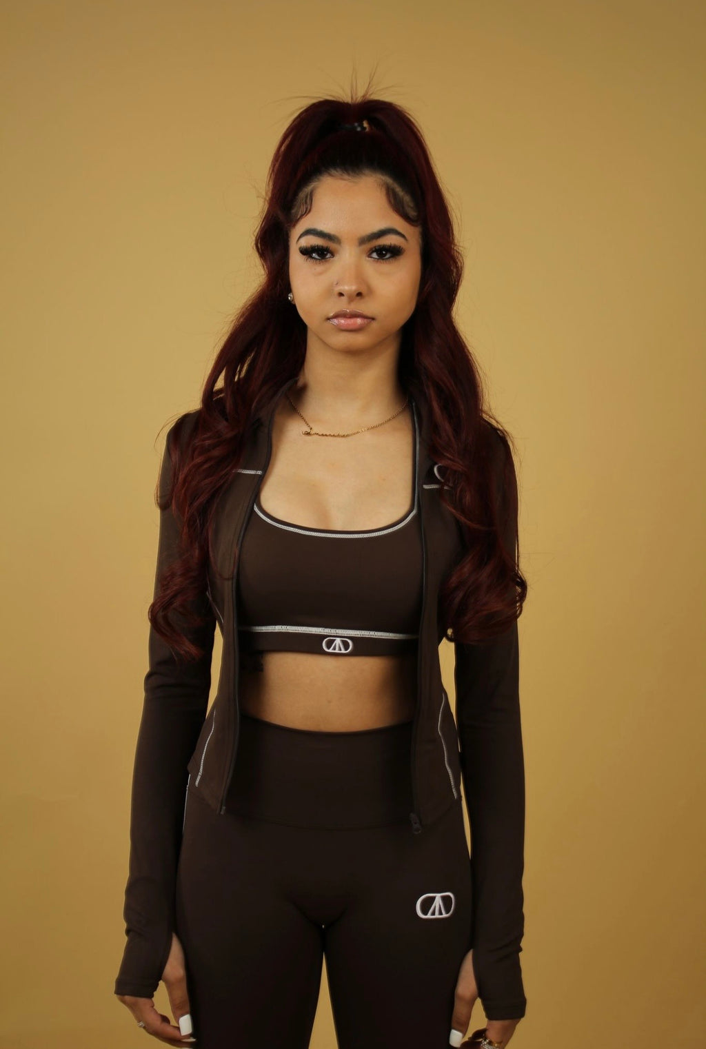 oda women's dark mocha jacket