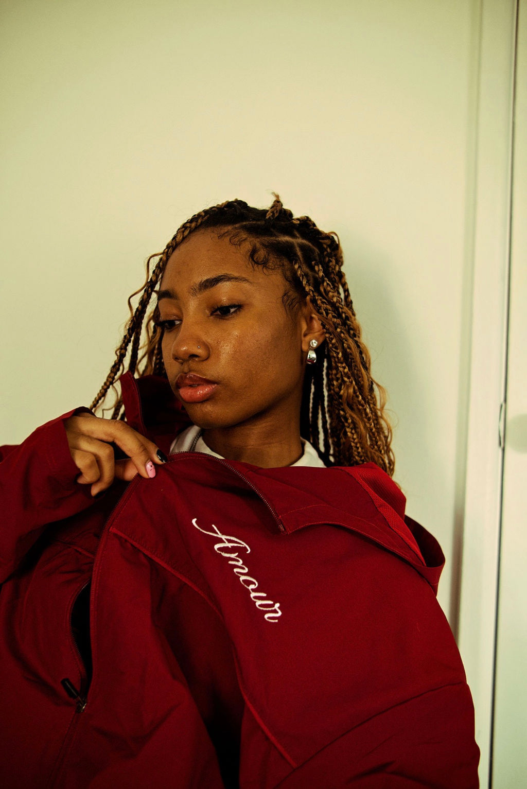 amour ruby hoodie & short set