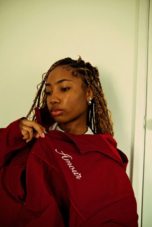 amour ruby hoodie & short set