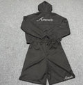 amour onyx hoodie & short set