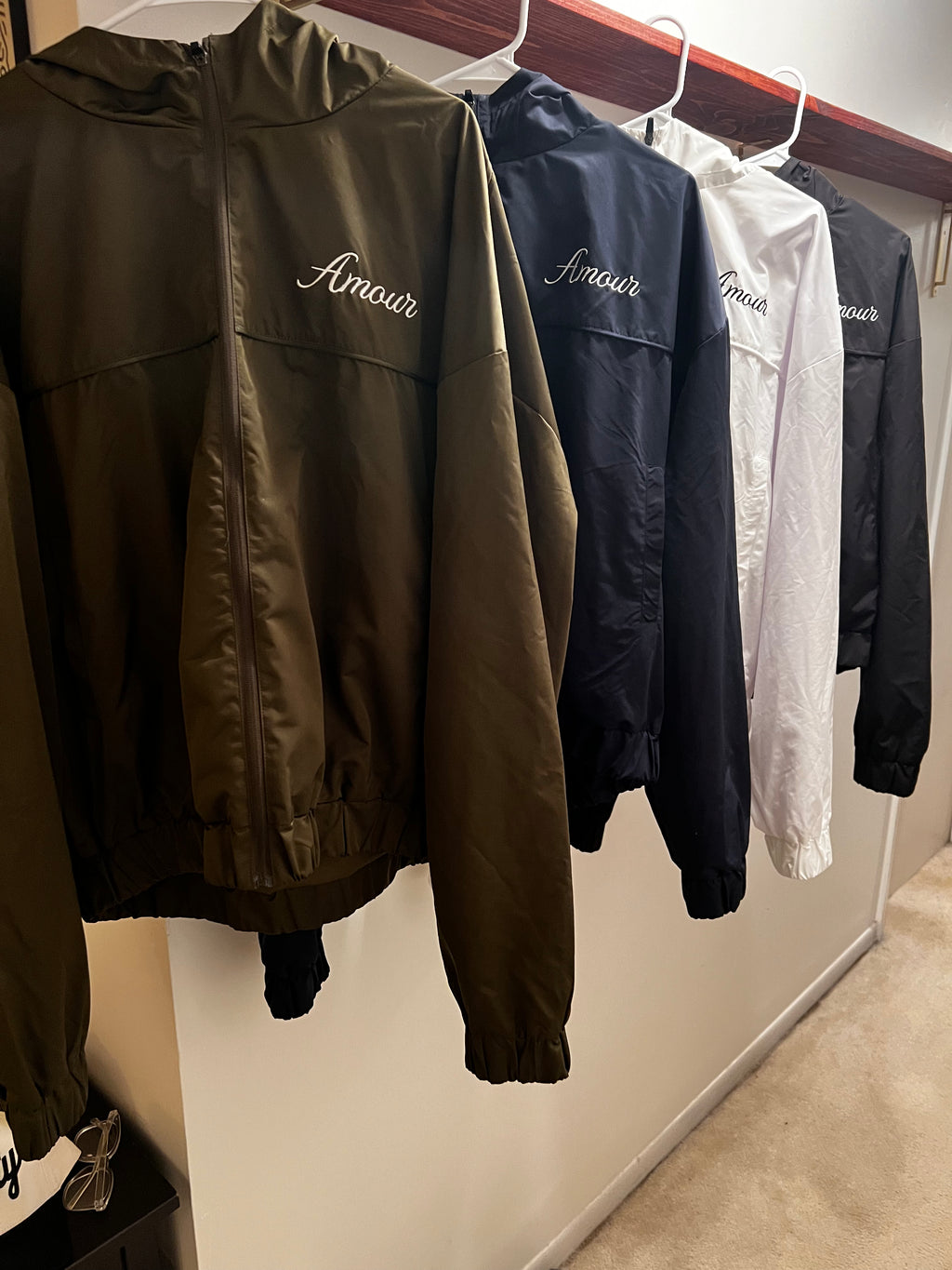 amour olive hoodie & short set