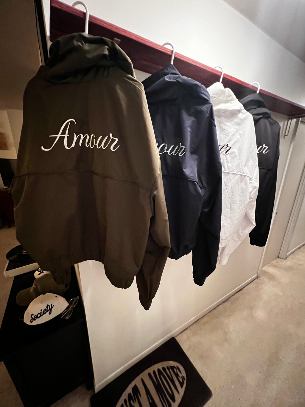 amour olive hoodie & short set