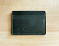 evergreen leather card holder