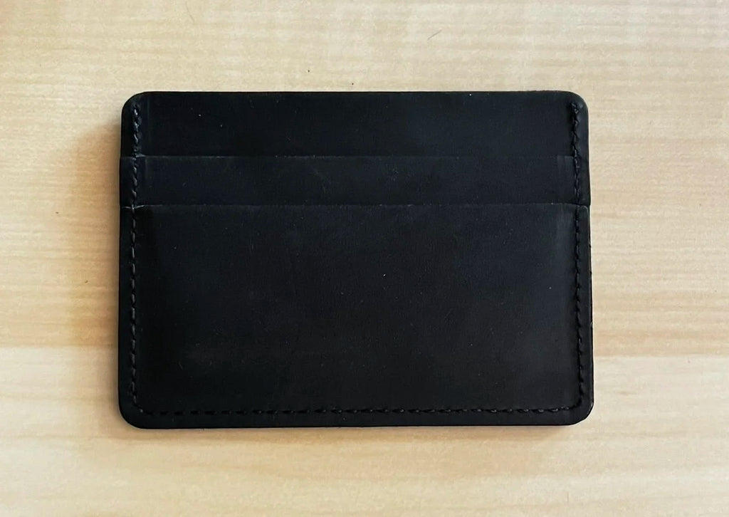 onyx leather card holder